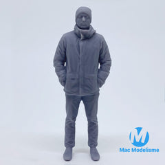 Homme Bonnet - 1/24 Ou 1/18 Résine