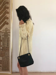 Vintage Ganson woven leather bag