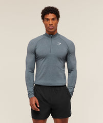 Gymshark Vital 1/4 Zip - Iron Blue/Smoke Blue