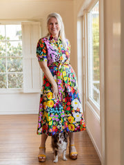 JANE dress Garden Party - Lesley Evers - cotton dress - Dress - Printed Dress