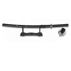 katana Toledo Imperial Toyotomi Hideyoshi Hoja Carbono con peana