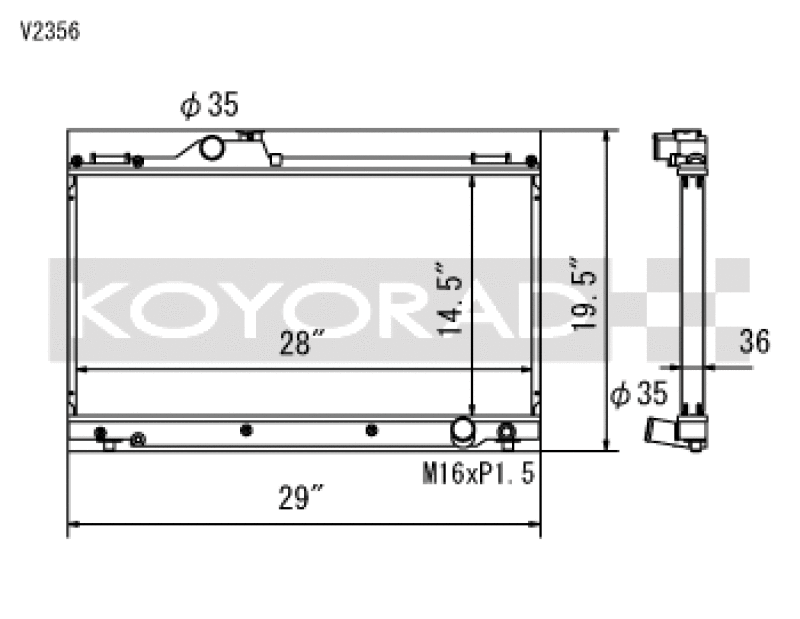 Koyo 01-05 Lexus IS300 (MT) Radiator Koyo Radiators AXOPROS