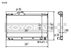 Koyo 01-05 Lexus IS300 (MT) Radiator Koyo Radiators AXOPROS