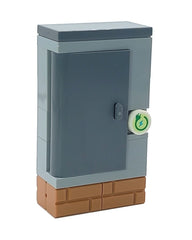 LEGO® MOC Electrician minifigure with toolbox and voltage tester at work - Brickis LEGO