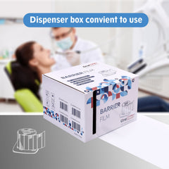 OneMed Dental Barrier Film Clear 1 Roll 1200 Perforted Sheets 4"x6"
