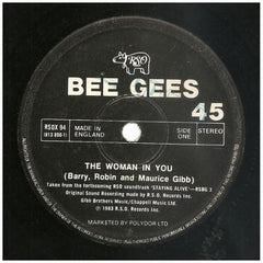 BEE GEES - THE WOMAN IN YOU/SATURDAY NIGHT MIX | 12" MAXI SINGLE VINILO USADO