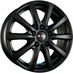 PLATIN P 69 6.5x16 ET50 5x114.3 NB72.6 Schwarz Matt