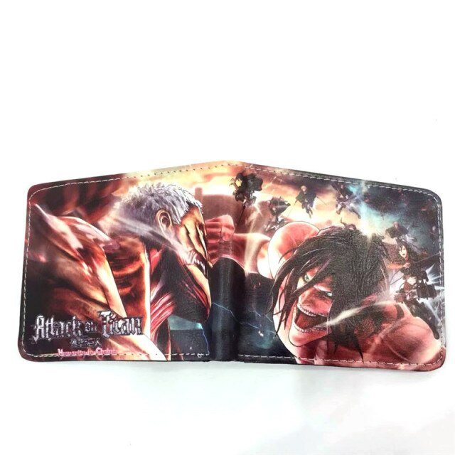 Portefeuille Titan Assaillant vs Titan Cuirassé Attaque des Titans