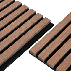 Akoestisch paneel in gerookt eikenfineer 3000x520x18 mm