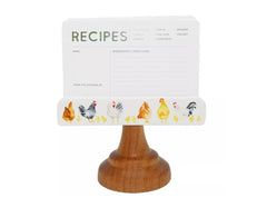 Red Shed 24F03619GE White Chicken Recipe Holder, Ceramic Material