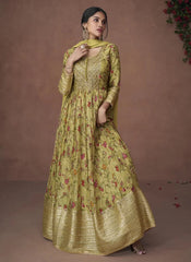 Silk Sea Green SYNR - Indian Dress House 786