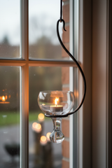 Smidesljusstake Ampel Glas - Lifestyle i fönster