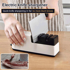 🔪NU 50% KORTING!⚙️Professionele elektrische messenslijper✨Snel en nauwkeurig slijpen, meerdere hoeken voor keuken- en buitenmessen📦