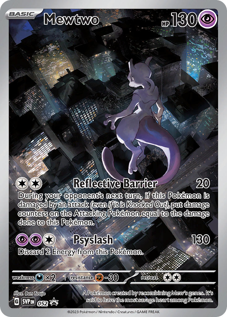 (052/ ) Pokemon TCG SV Black Star Promos Single: Mewtwo Promo