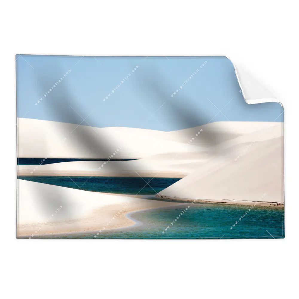 Textil Ersatzdruck Sandduenen Und Seen Querformat Produktvorschau Frontal