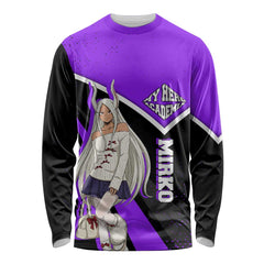 Mirko My Hero Academia Long Sleeve Shirt Anime Grunge Splatter Graphic Style