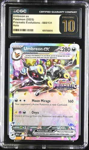 Pokemon: Umbreon ex 060/131 - Prismatic Evolutions Stamped Promo - CGC Pristine 10 - VGMX