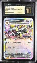 Pokemon: Umbreon ex 060/131 - Prismatic Evolutions Stamped Promo - CGC Pristine 10 - VGMX