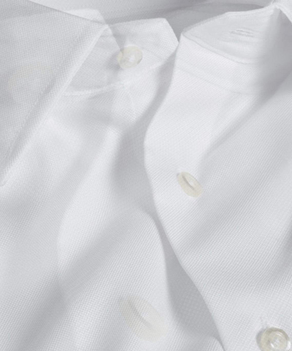 David Donahue Trim Fit White French Cuff Dress Shirt
