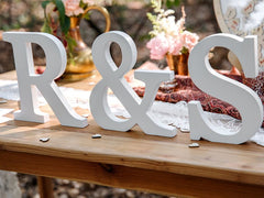 Witte Letter & Hout 20,5cm van Partydeco koop je bij Partywinkel