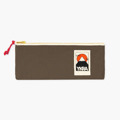 Bawełniany piórnik – khaki, YKRA, papierniczy design