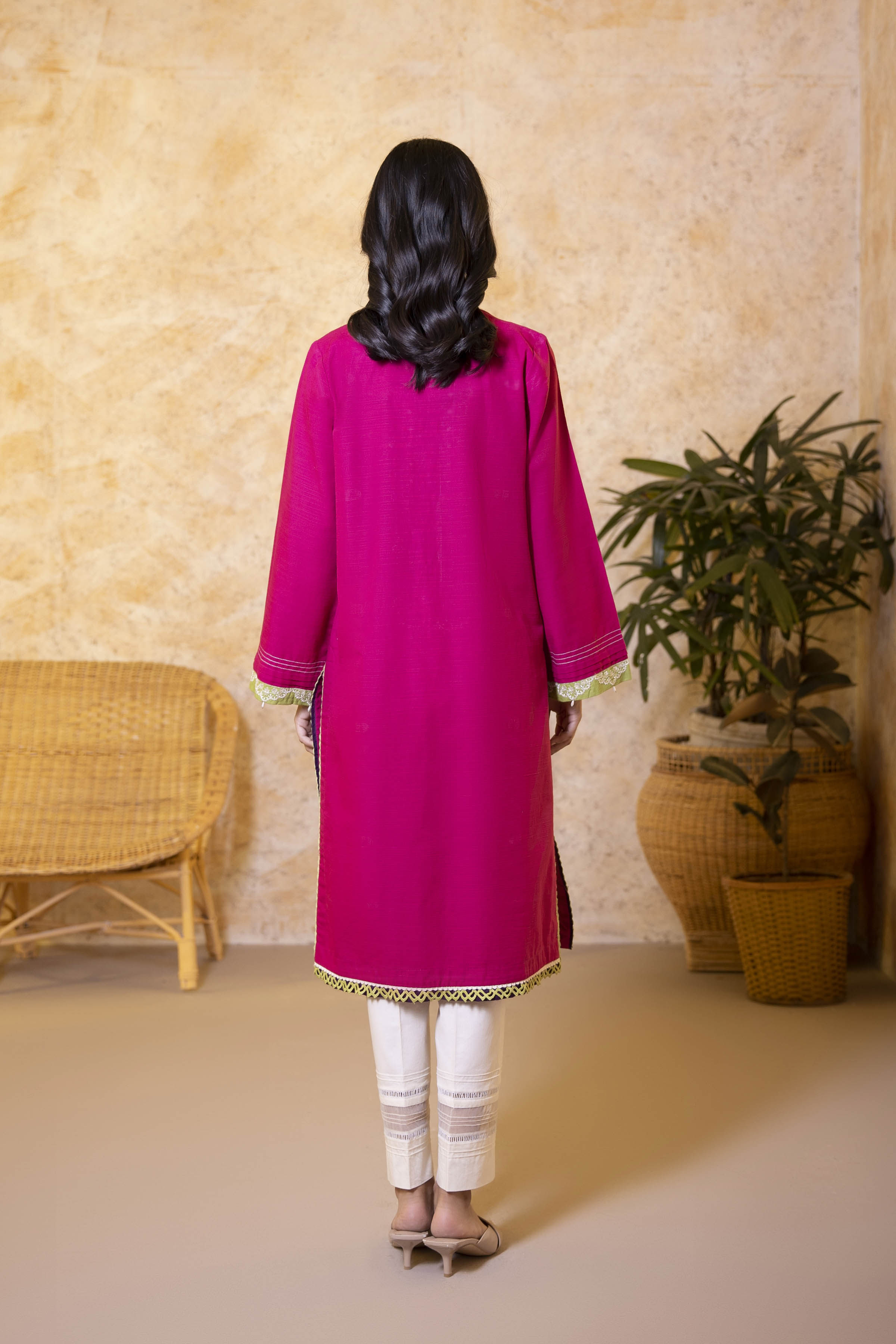 Sapphire- Embroidered Khaddar Shirt