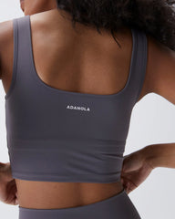 Ultimate Square Neck Bra - Dark Grey
