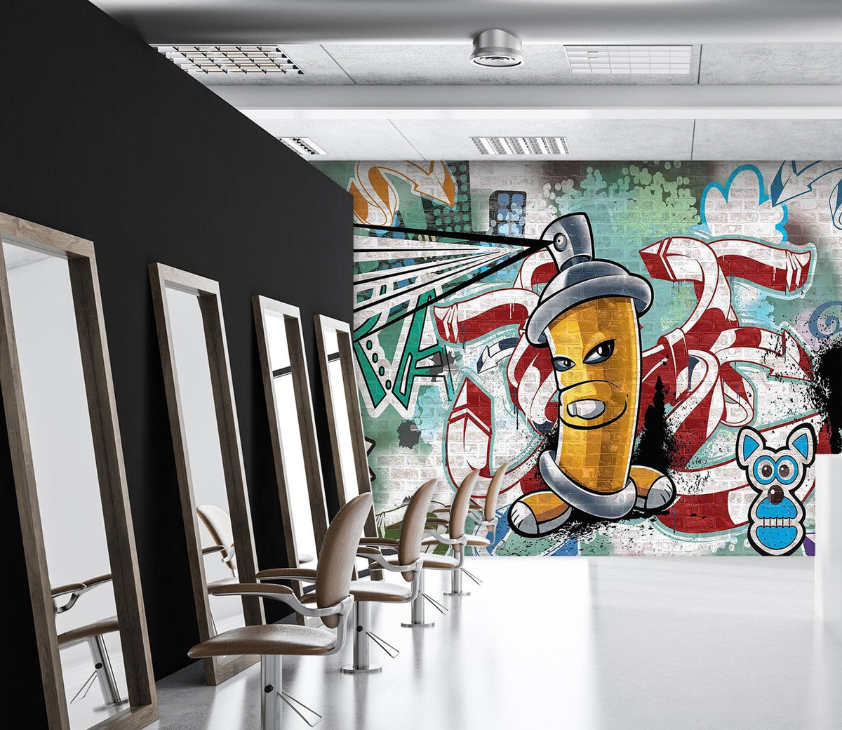 3D Graffiti Banana 40 Wall Murals Wallpaper AJ Wallpaper 2