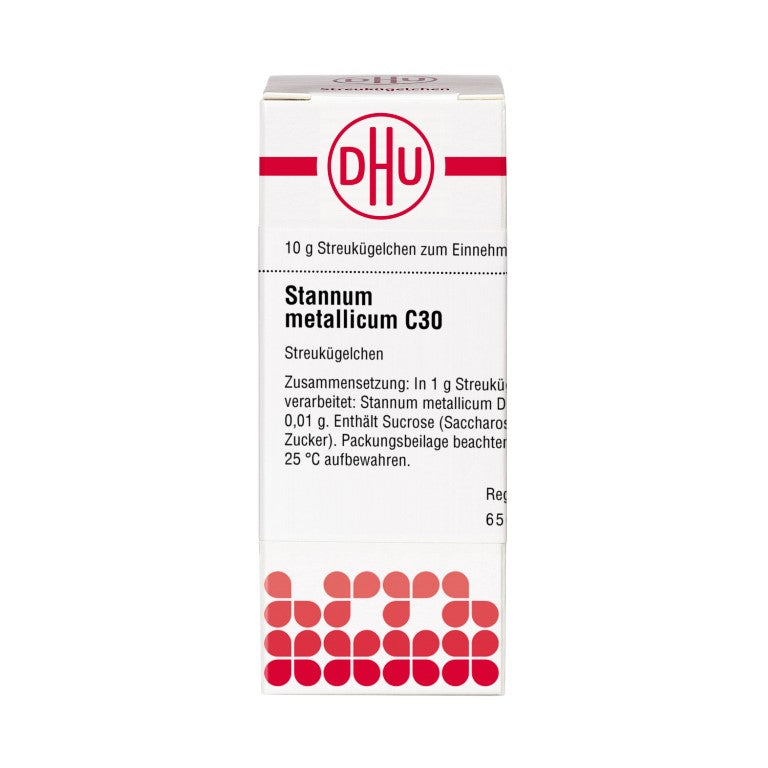 Stannum metallicum C30 DHU Globuli, 10 g Globuli