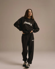 Varsity Oversized Sweatshirt - Black