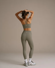 Ultimate Wrap Over Leggings - Olive Green