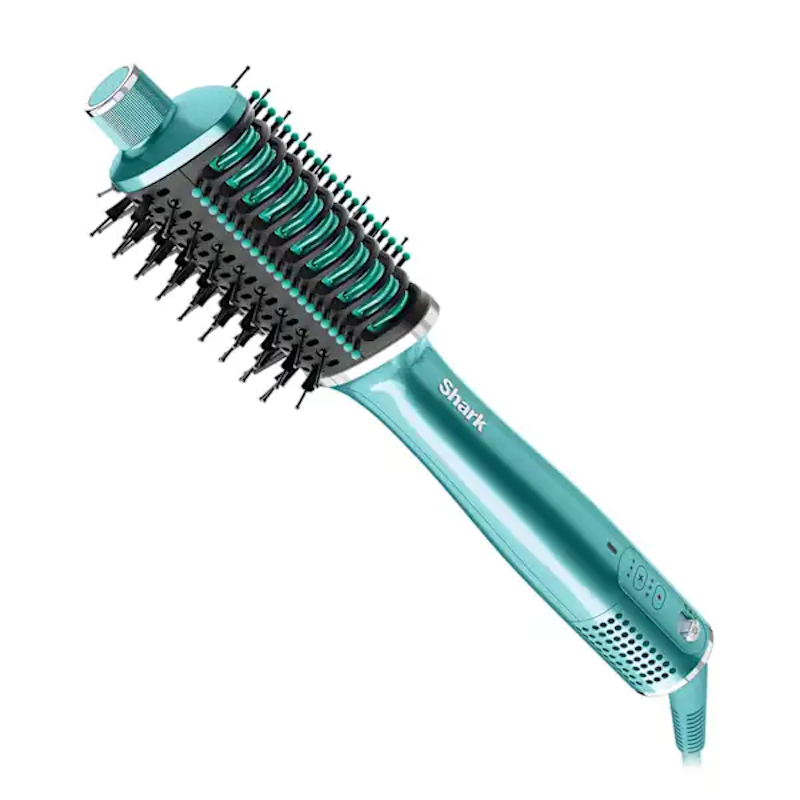 SHARK Hot Air Brush Shark Glossi Hot Brush + Air Glosser - Juniper Blue | HT302UKTL IRWINS MEGASTORE