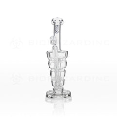 BIO Glass | 11" 14mm STAX Recycler Dab Rig | Black Logo