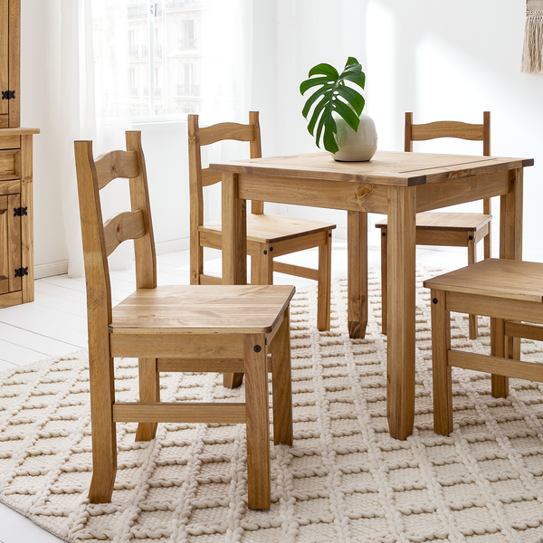 Massivholzstuhl Finca Rustica (2er-Set) - Kiefer massiv - Kiefer Natur