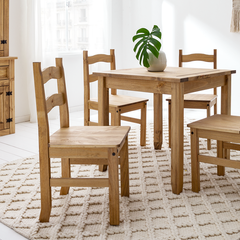 Massivholzstuhl Finca Rustica (2er-Set) - Kiefer massiv - Kiefer Natur