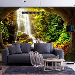 Vlies Fototapete Forest Refuse - Vlies - Mehrfarbig - 400 x 280 cm