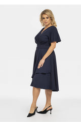 Vestido talla grande modelo 190952 Karko