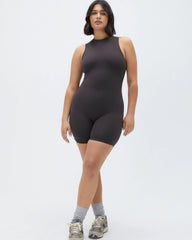 Ultimate Sleeveless Romper - Coffee Bean