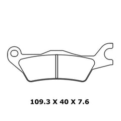 CL BRAKES Street Sintered Metal Brake pads - 1258XBK5 1258XBK5