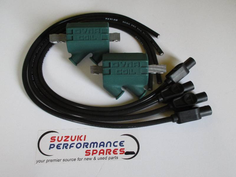 Dyna 3 ohm Coils with Taylor Black Ignition Leads - FJ1200 FJ1100