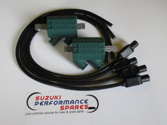 Dyna 3 ohm Coils with Taylor Black Ignition Leads - FJ1200 FJ1100