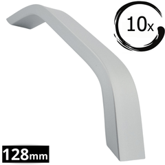 10X Handgreep 128mm Aluminium Mat – Tulsa - BY MJM - GMJ10-10