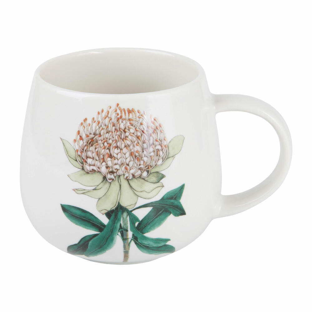 Maxwell & Williams GOLDEN SUMMER Becher Waratah, Kaffeebecher, Tasse, in Geschenkbox, Porzellan, 400 ml, DX1287
