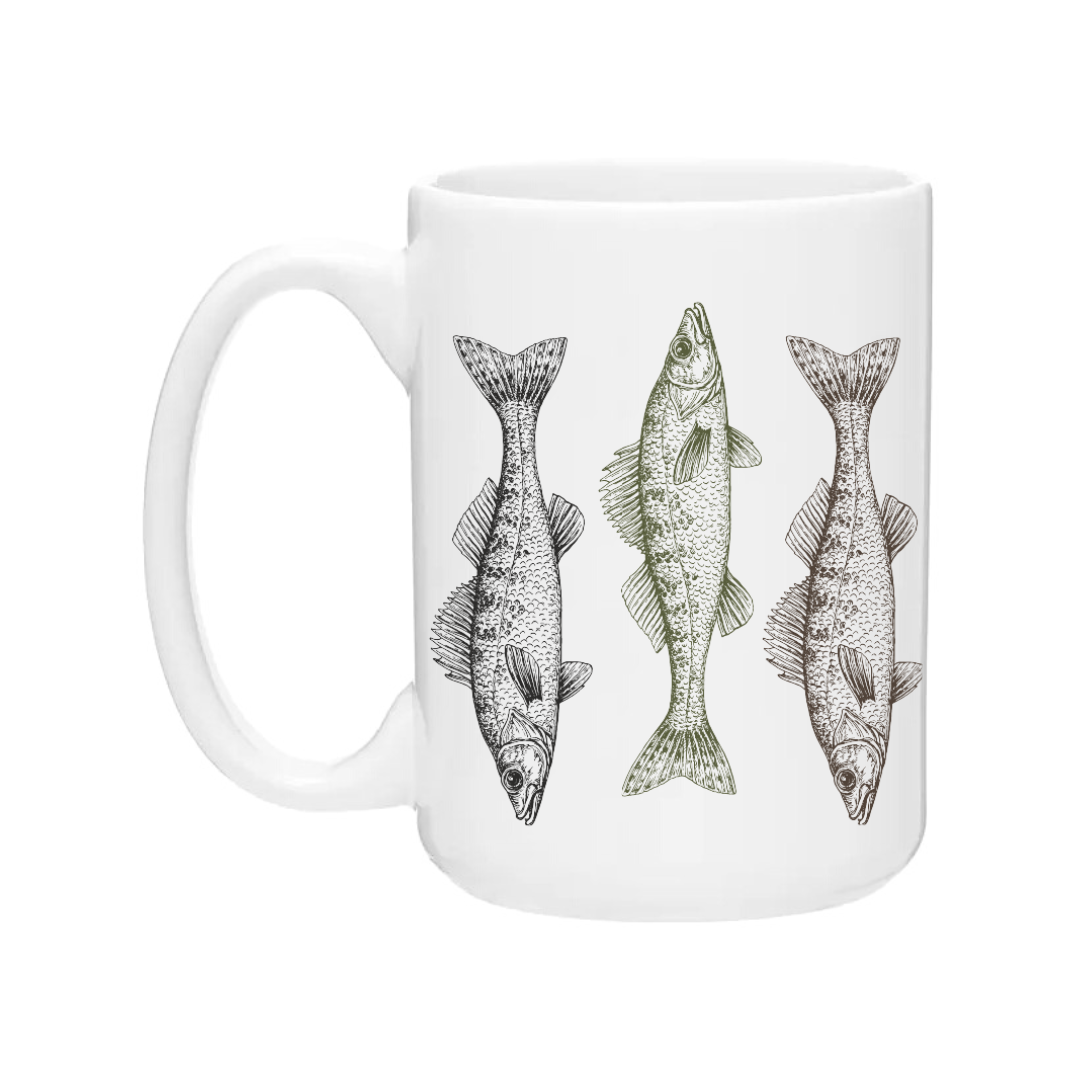 Ceramic Coffee Mug | Natural Walleye
