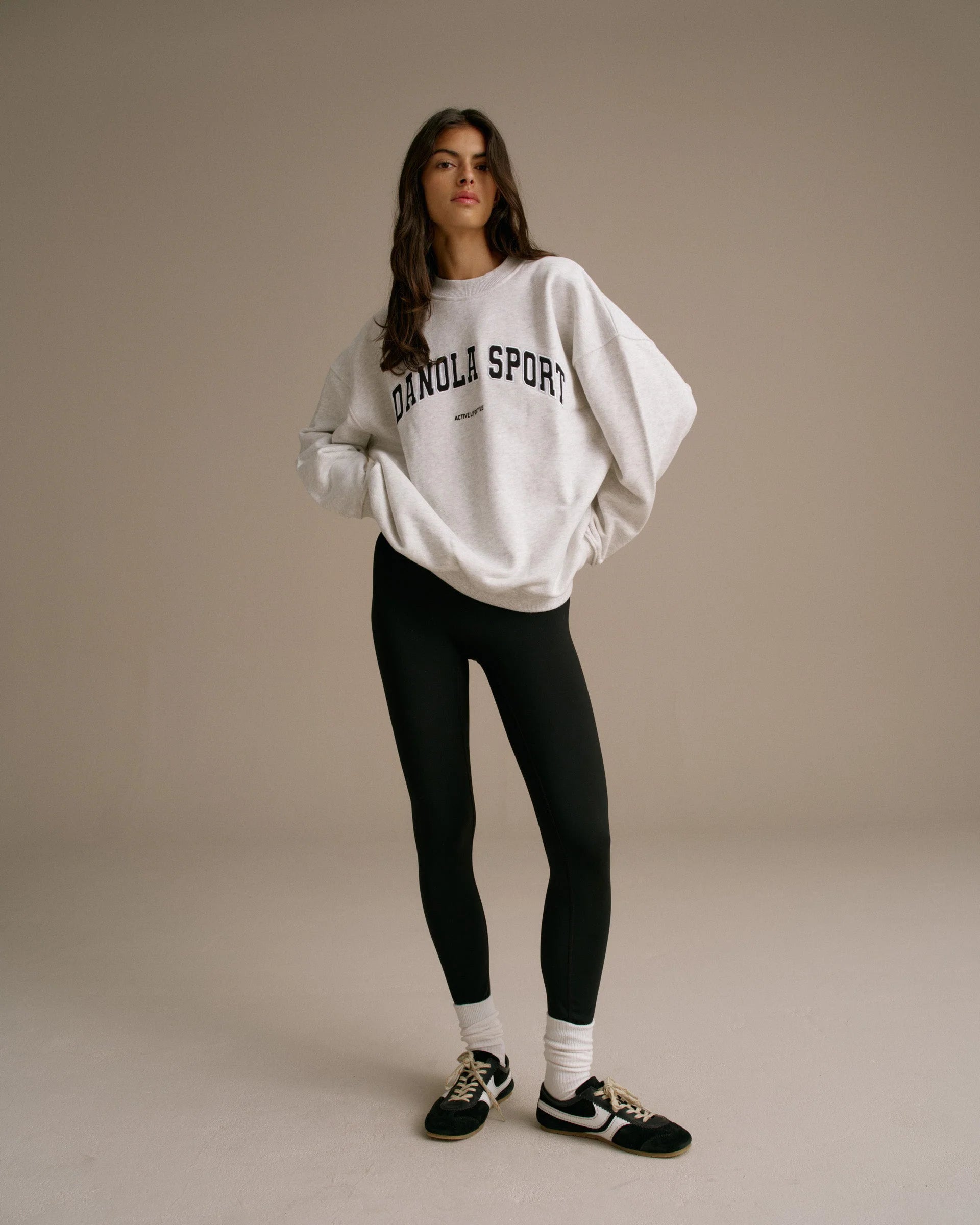 AS Oversized Sweatshirt - Light Grey Melange