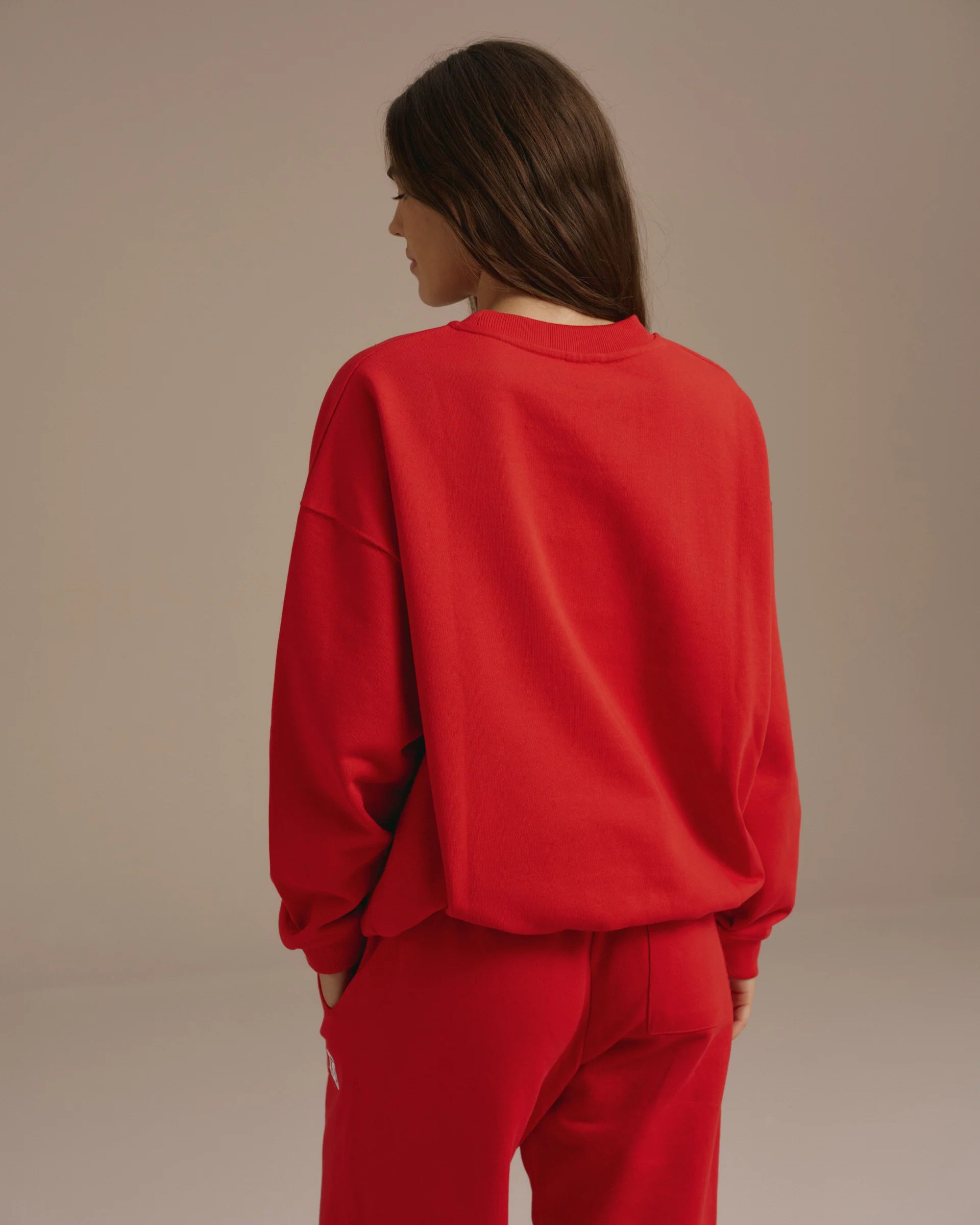 ADA Oversized Sweatshirt - Classic Red