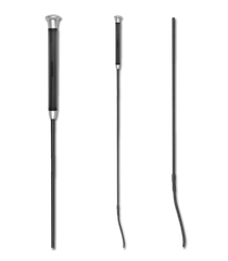 Waldhausen Dressage Whip With Gel Handle #colour_black