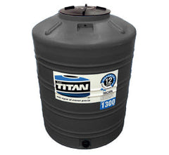 TINACO 1300 LTS. NEGRO FONDO AZUL C/ACCESORIOS TITAN (T1300-NEA)