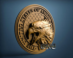 USA Eagle, 3D STL Model 15093