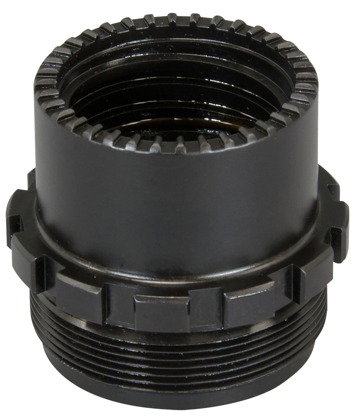 Yankee Hill 3060 Phantom QD Adapter 1-3/8"-24 tpi, Black Stainless Steel